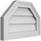 Ekena Millwork Octagonal Top Surface Mount PVC Gable Vent w/ 2"W x 1-1/2"P Brickmould Frame, 18"W x 12"H GVPOT18X1202SN - alternate 3